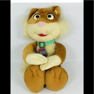 Vintage Fisher Price 1994 SIZZLE The Cat Plush Puzzle Place Stuffed Animal